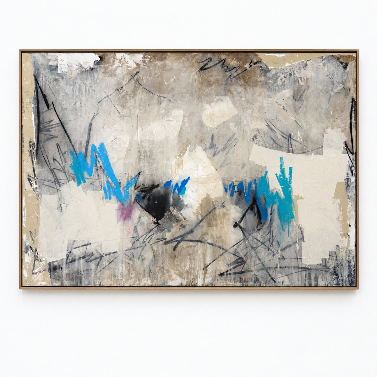Blue Frequency — original abstract painting by Karlos Marquez