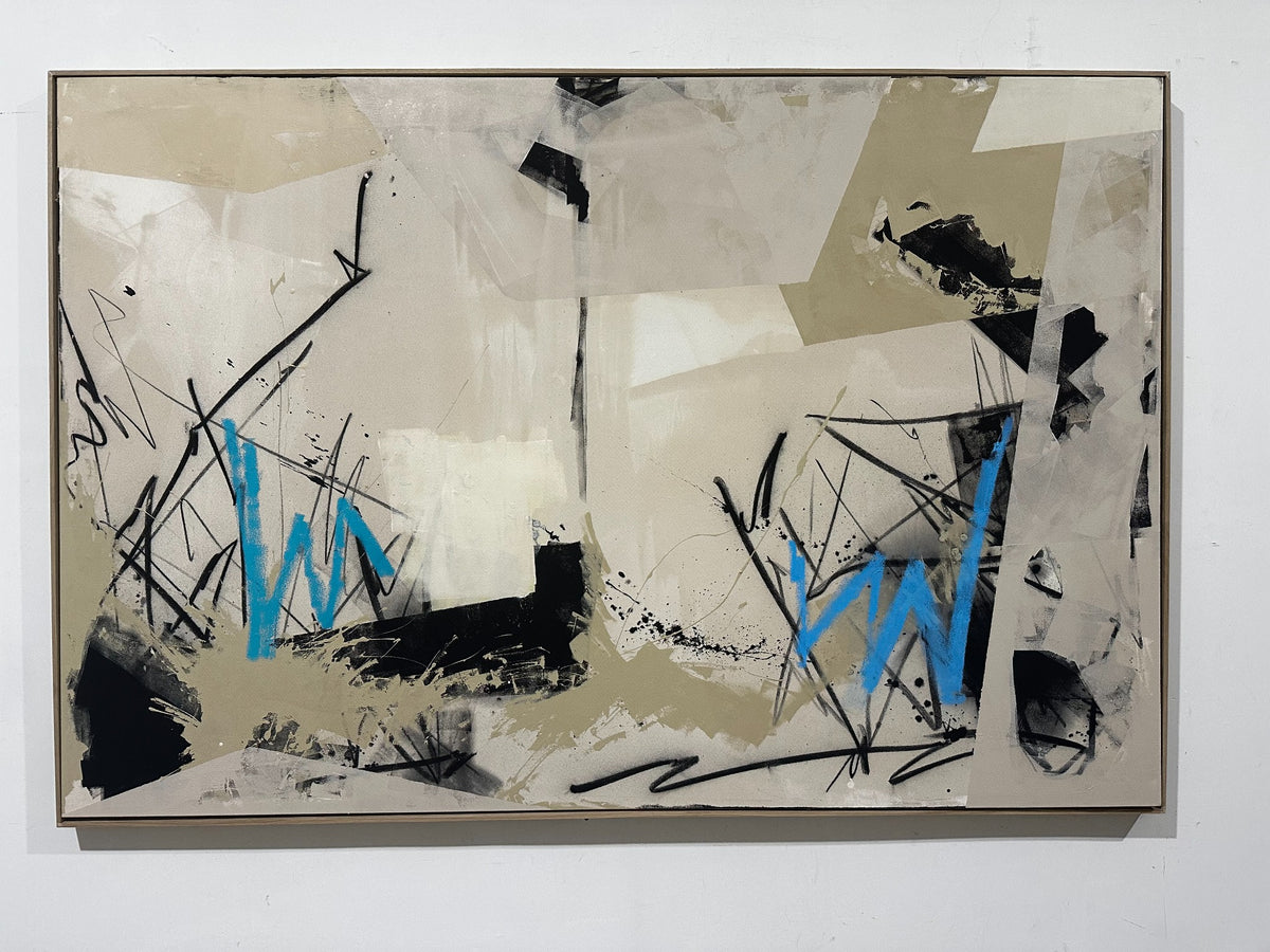 Azure Passage — original abstract painting by Karlos Marquez